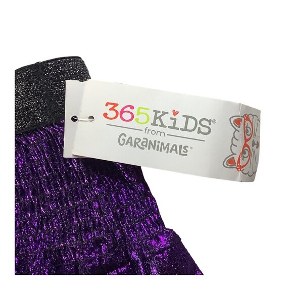 Garanimals Girls Foil Tiered Skirt Metallic Purple Size 8 Elastic Waistband - Picture 7 of 9